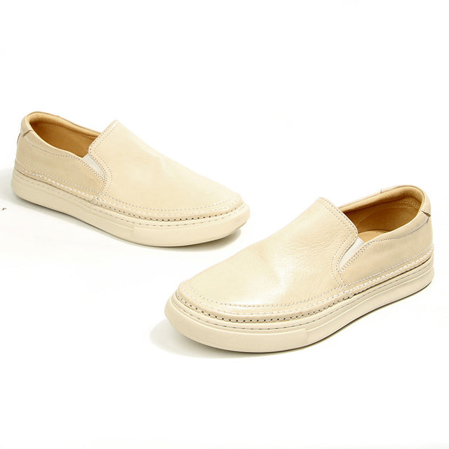 Lux Cow Leather Slip-on Loafers