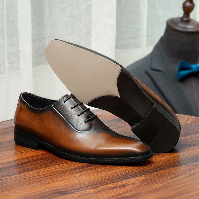 LeatherLux Lace-Up Formal Dress Shoes