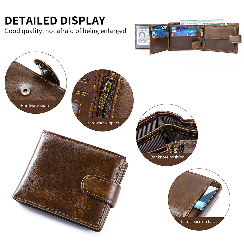 CowLuxe Stylish Leather Men's Wallets