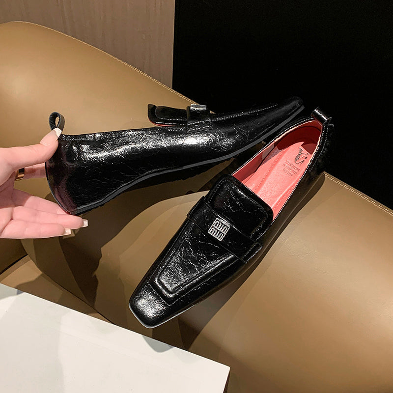 Luxury Cow Leather Slip-on Loafers