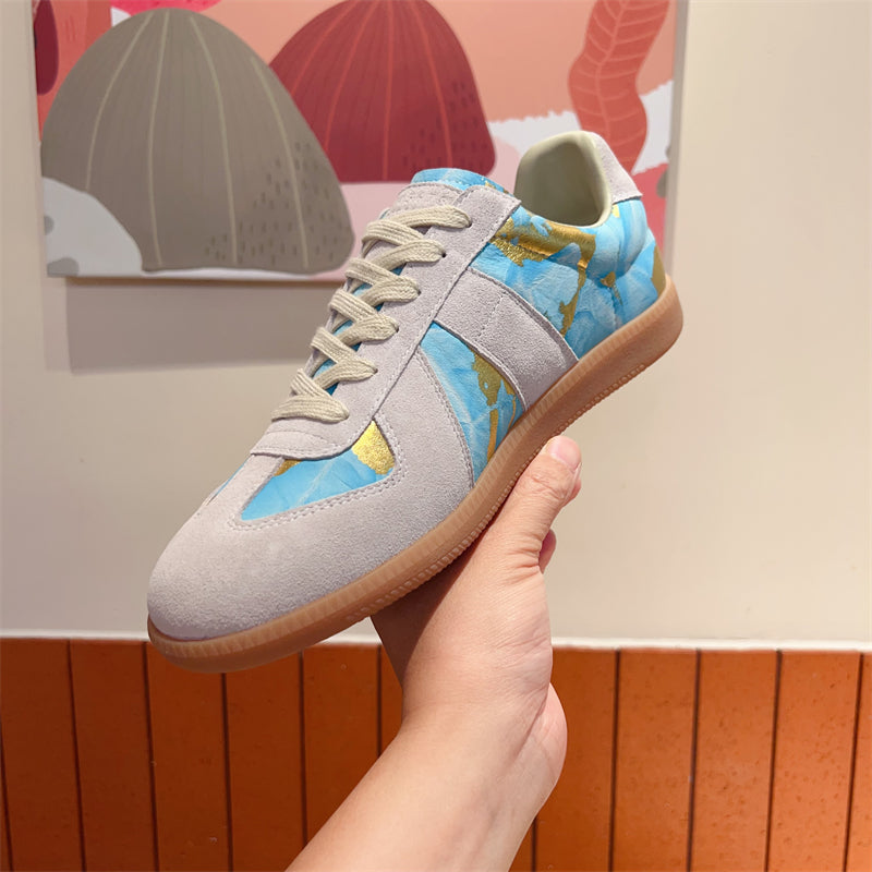 LuxeLeather Lace-up Sneakers