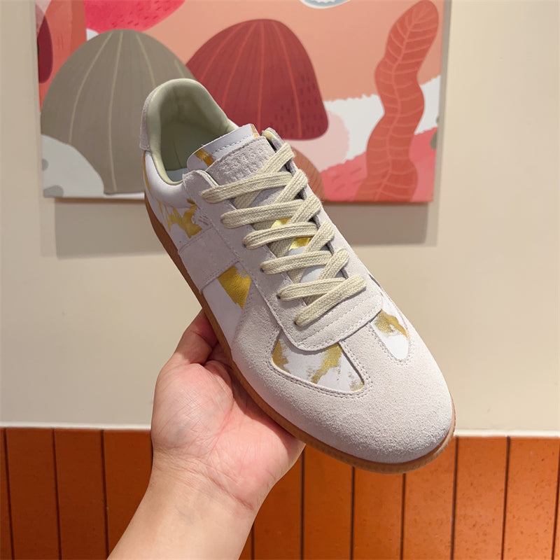 LuxeLeather Lace-up Sneakers