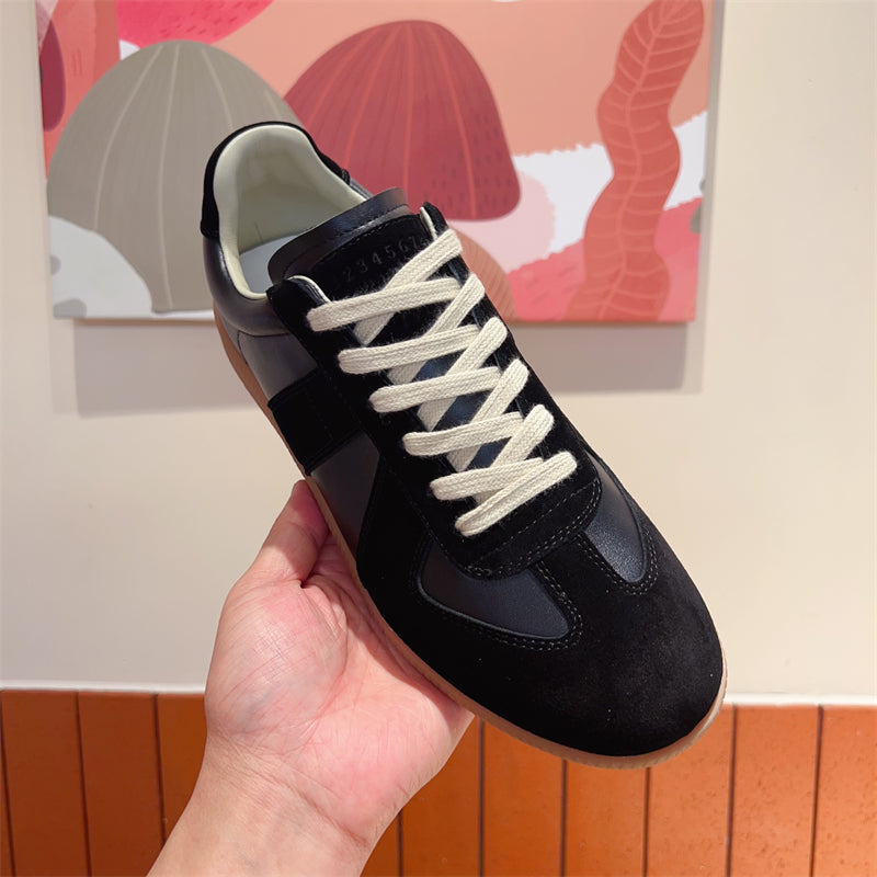 LuxeLeather Lace-up Sneakers