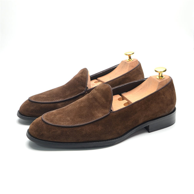 Luxury Leather Chic Slip-on Shoes