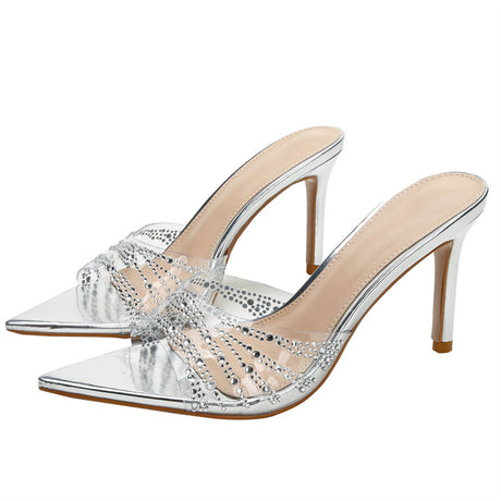 CrystalLuxe French Chic Sandals
