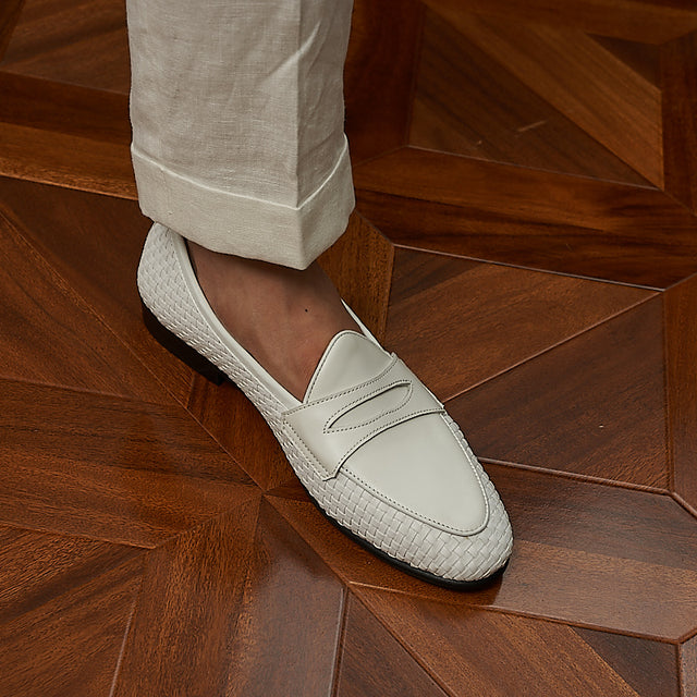 HazelLux Leather Slip-On Loafers