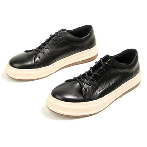 Luxury Leather Lace Up: Sleek Round Toe