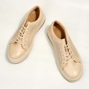 Luxury Leather Lace Up: Sleek Round Toe