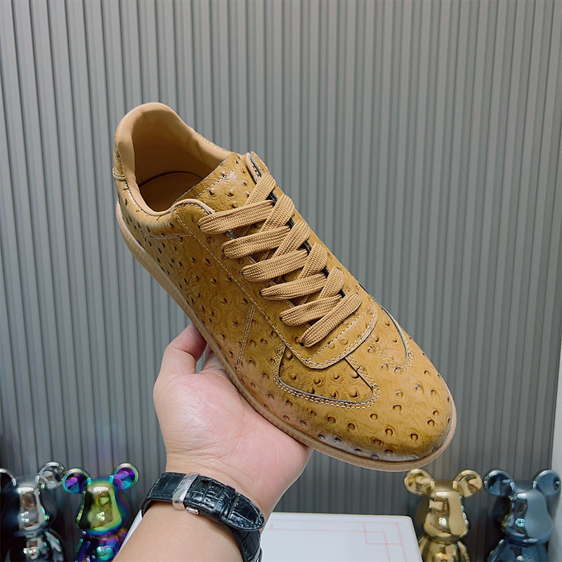 LuxeRound Toe Leather Casual Shoes