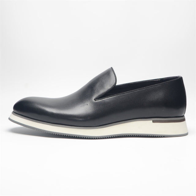 Luxe Leather Slip-on Brogue Dress Shoes