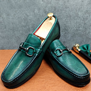 LuxLeather Elegant Slip On Loafers