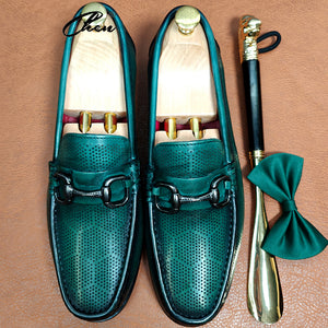 LuxLeather Elegant Slip On Loafers