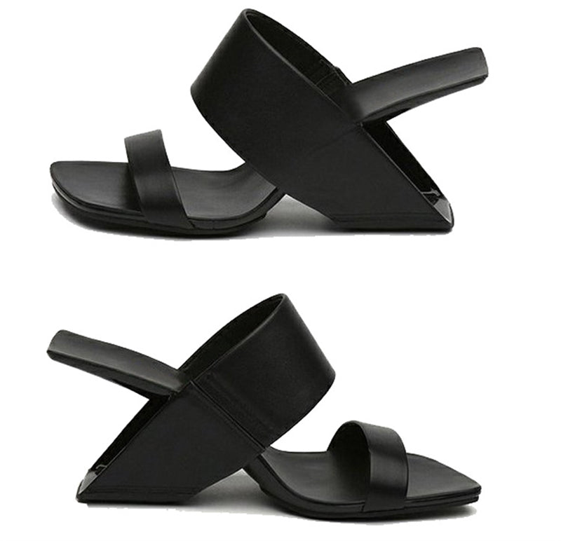 Chicfashion Cow Leather Peep Toe  Sandals