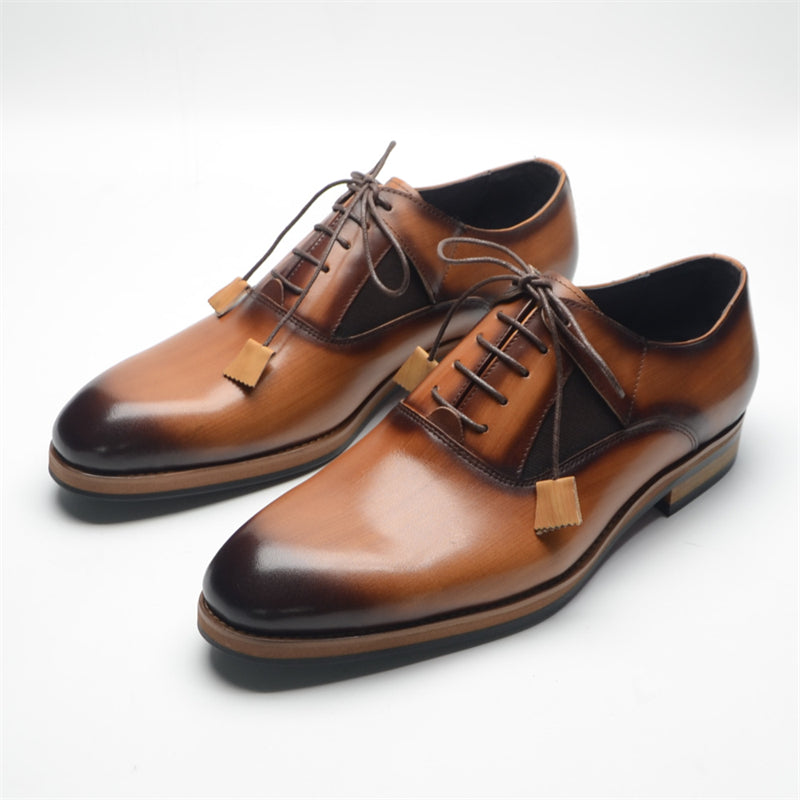 AlliElegance Luxe Brogue Oxford Dress Shoes