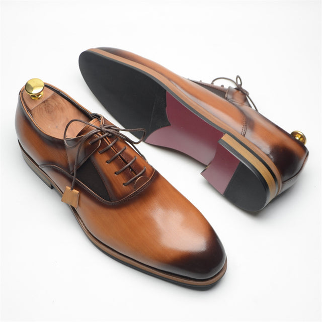 AlliElegance Luxe Brogue Oxford Dress Shoes