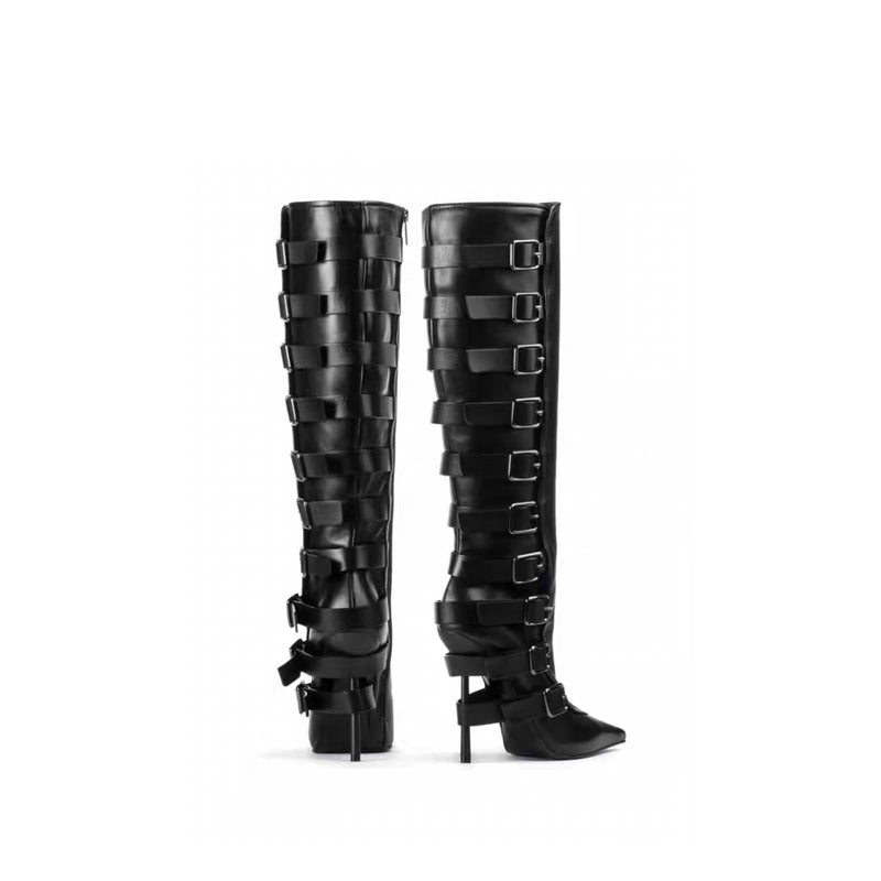 Luxe Chic Winter High Heeled Boots