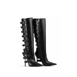 Luxe Chic Winter High Heeled Boots