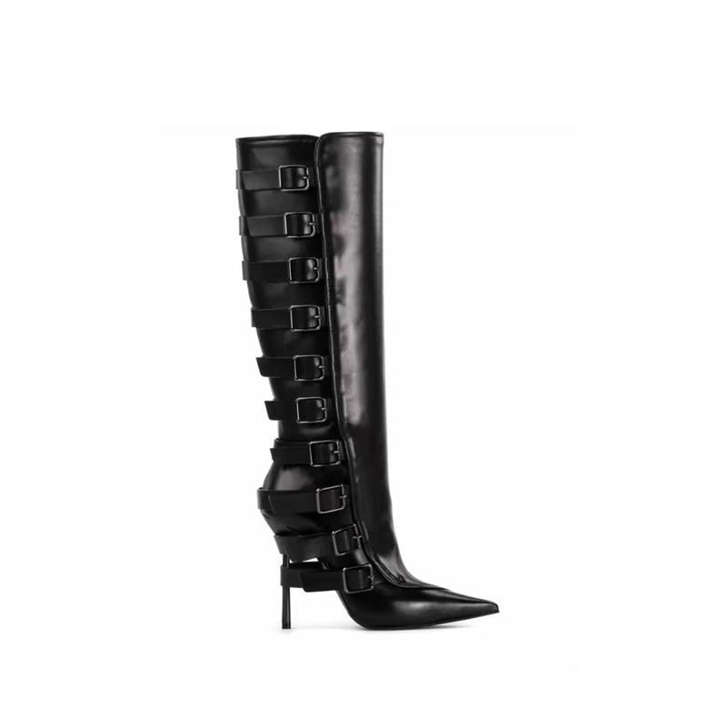 Luxe Chic Winter High Heeled Boots