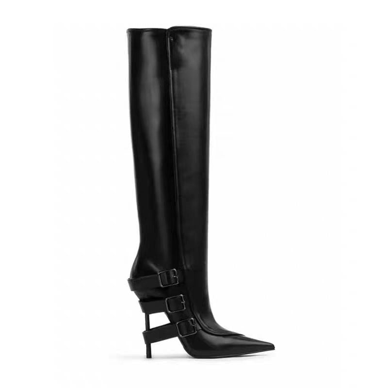 Luxe Chic Winter High Heeled Boots