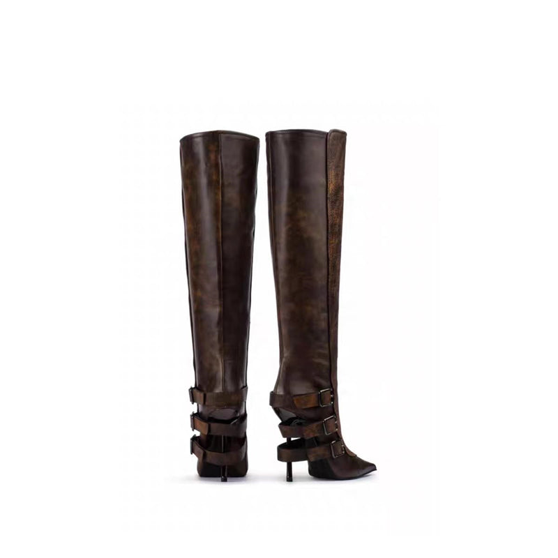 Luxe Chic Winter High Heeled Boots