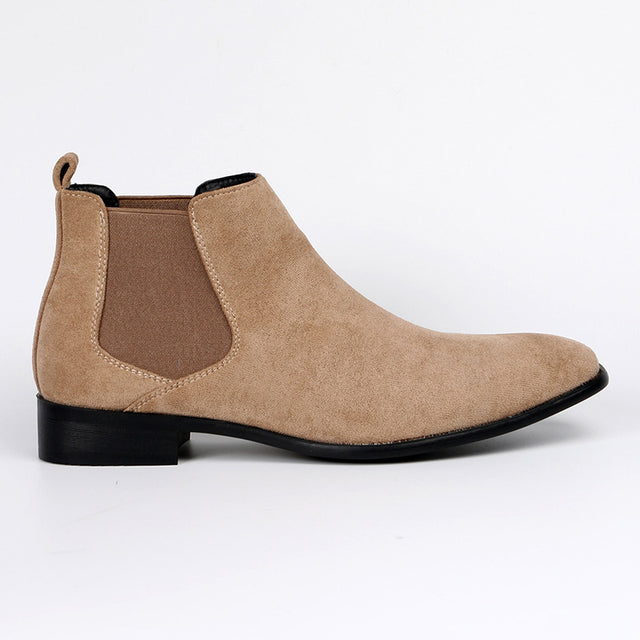 Chic Exotic Leather Slip Ankle Boots