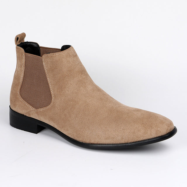 Chic Exotic Leather Slip Ankle Boots