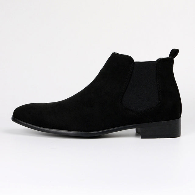 Chic Exotic Leather Slip Ankle Boots