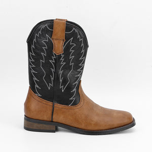 Embroidered Exotic Western Mid-Calf Cowboy Boots