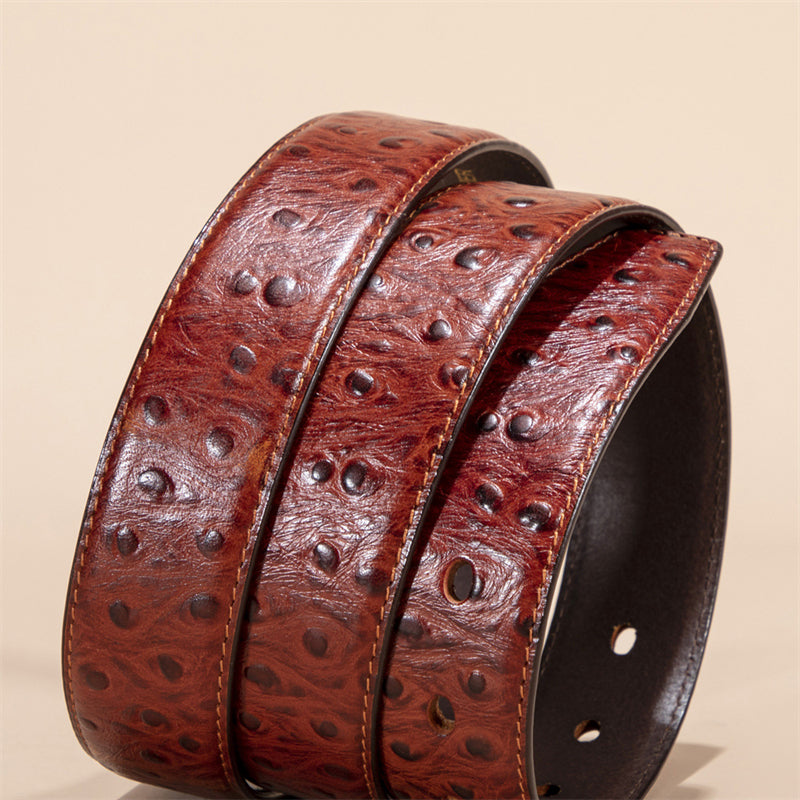 LuxeGator Exotic Croc Pattern Leather Alligator Belt