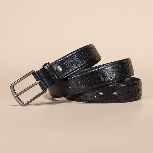 LuxeGator Exotic Croc Pattern Leather Alligator Belt