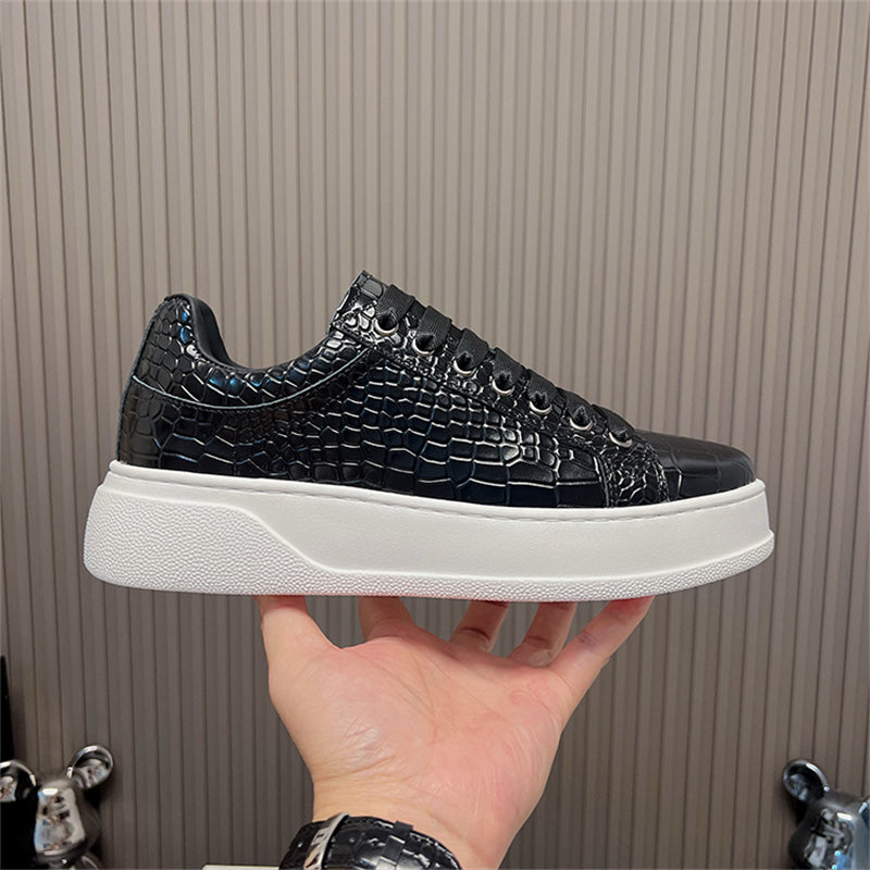 Vault Low-Top – Black Croc
