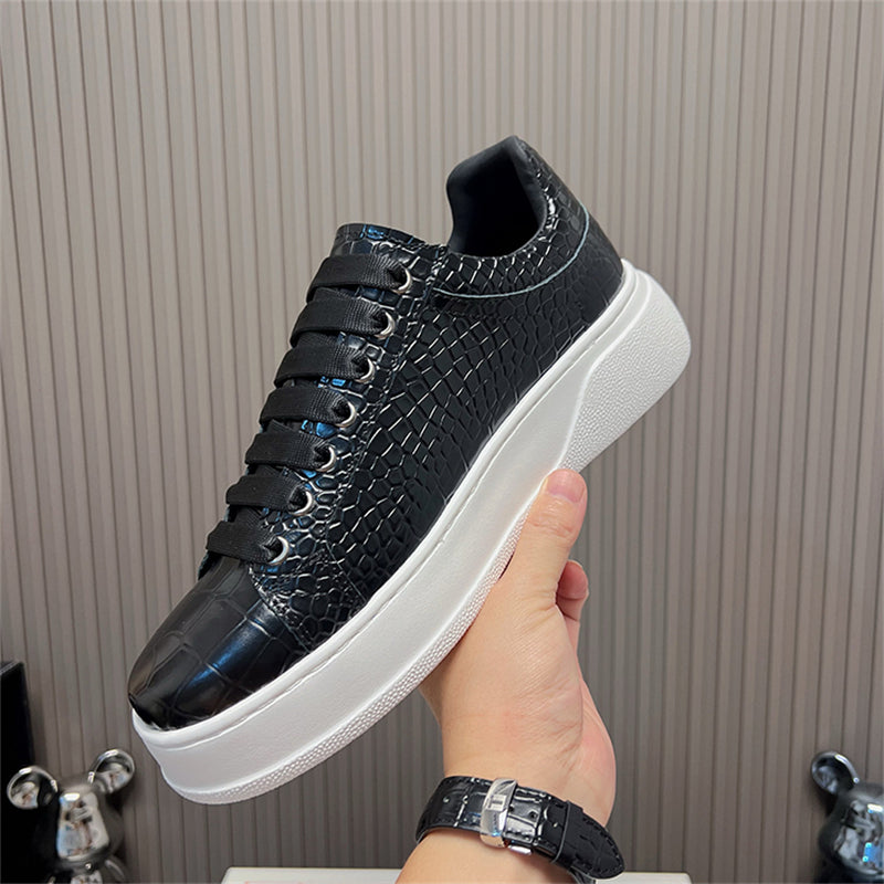 Vault Low-Top – Black Croc