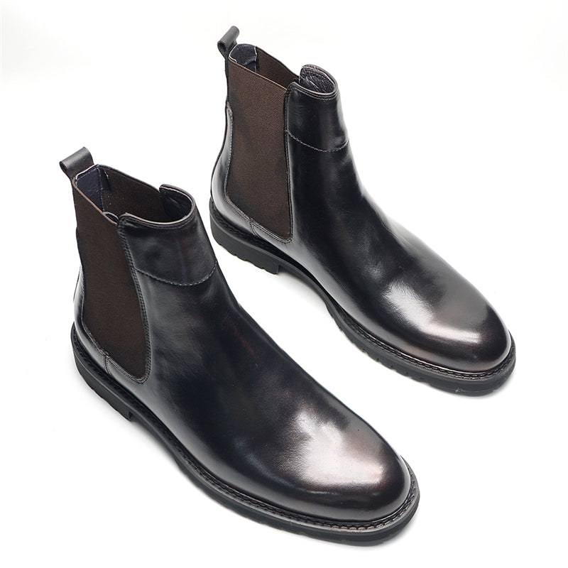 CowRoyale Sophisticated Slip-on Dress Boots