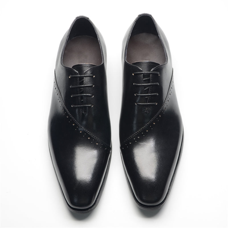 LaceLux Exotic Lace Up Oxford Shoes