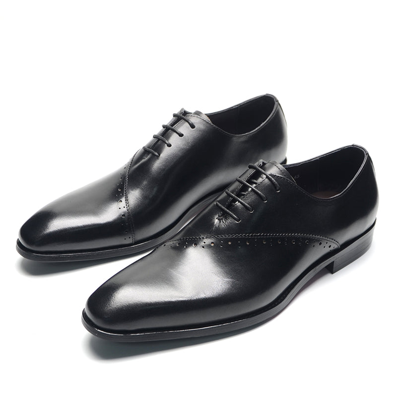 LaceLux Exotic Lace Up Oxford Shoes