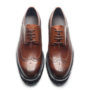 LeatherLux Classy Oxford Dress Shoes