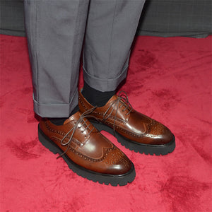 LeatherLux Classy Oxford Dress Shoes