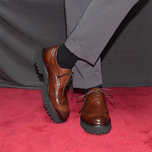 LeatherLux Classy Oxford Dress Shoes