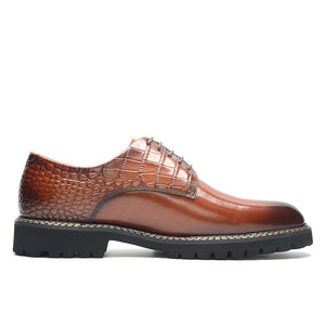 AlliElegance Luxe Brogue Lace Up Oxford Dress Shoes