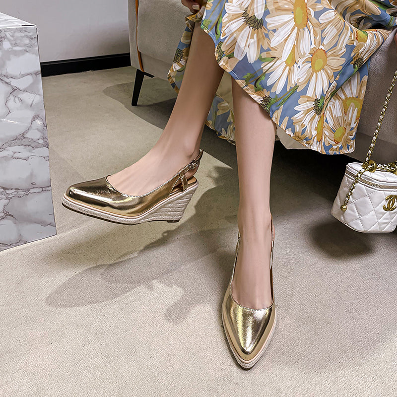 Granderie Veltique Slip-On Wedges