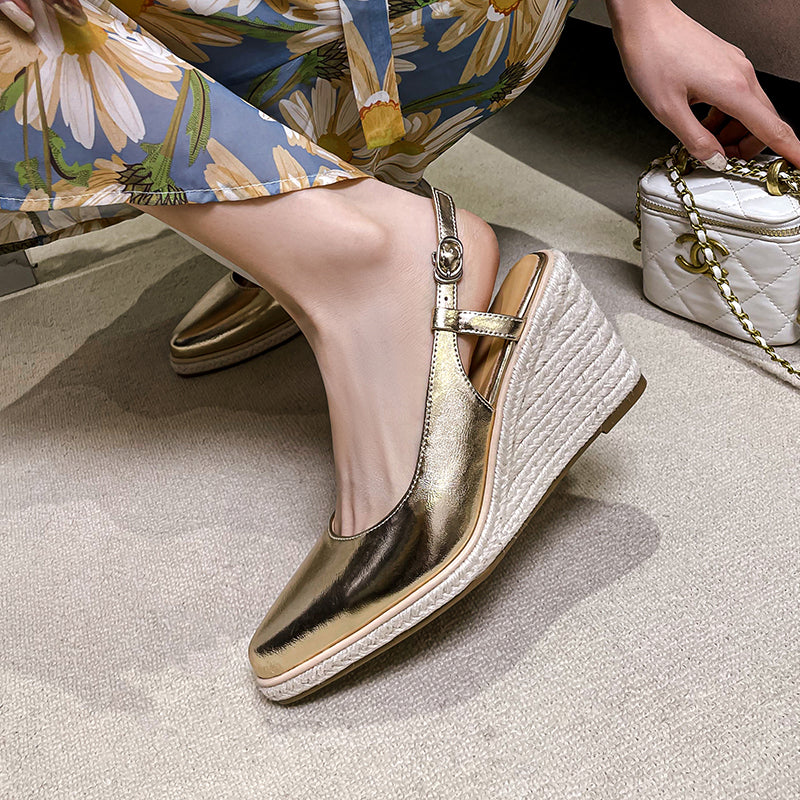 Granderie Veltique Slip-On Wedges