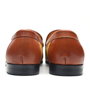 Elegant Round-Toe Cow Leather Loafers