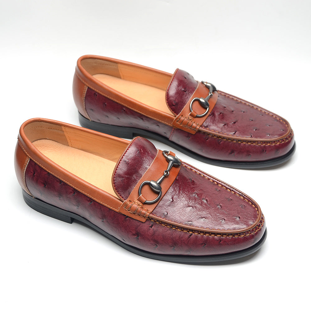 Elegant Round-Toe Cow Leather Loafers