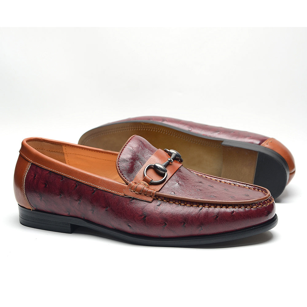 Elegant Round-Toe Cow Leather Loafers