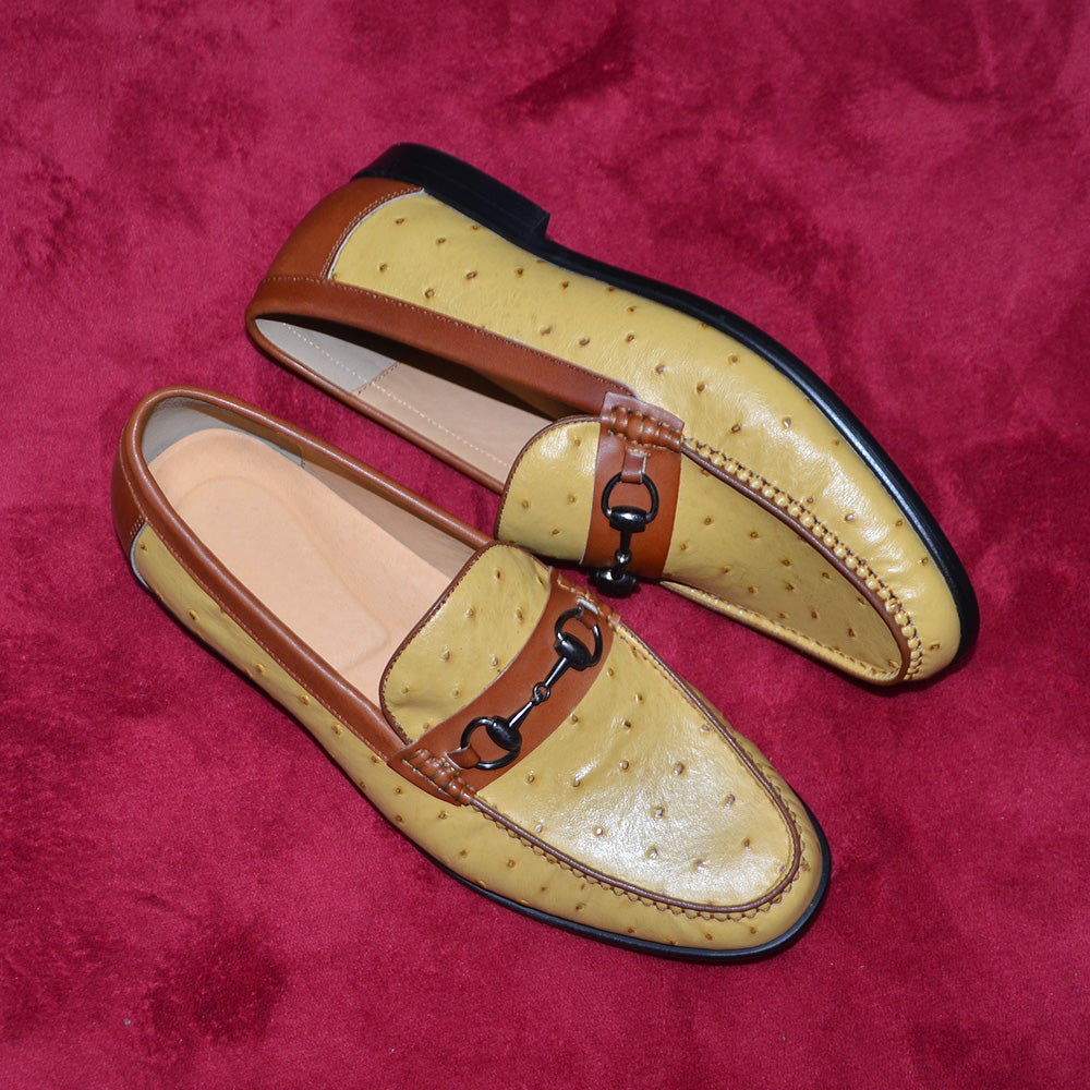 Elegant Round-Toe Cow Leather Loafers