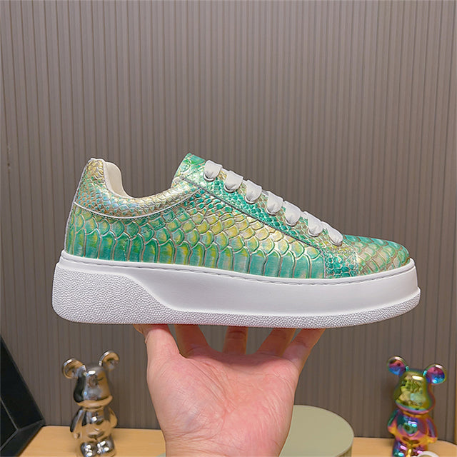 Vault Low-Top – Croc Green