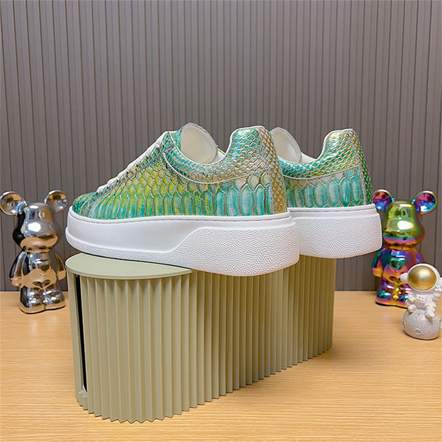 Vault Low-Top – Croc Green