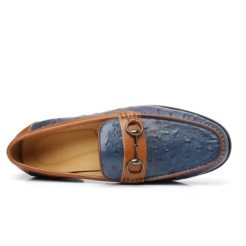 LuxLeather Elegant Genuine Leather Slip On Loafers