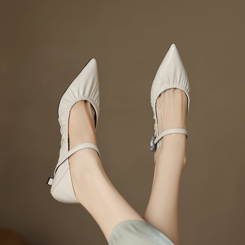 AlliChic Exotic Pointed Toe High Heels