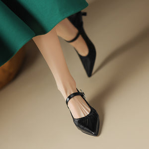 AlliChic Exotic Pointed Toe High Heels